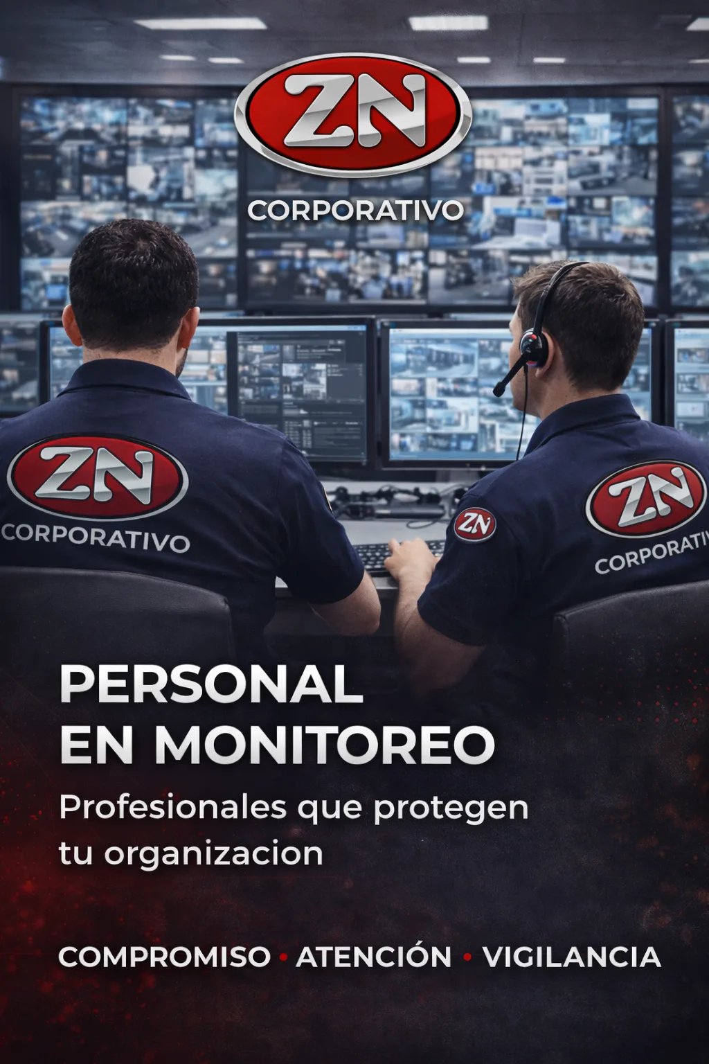 Personal de ZN Corporativo en monitoreo